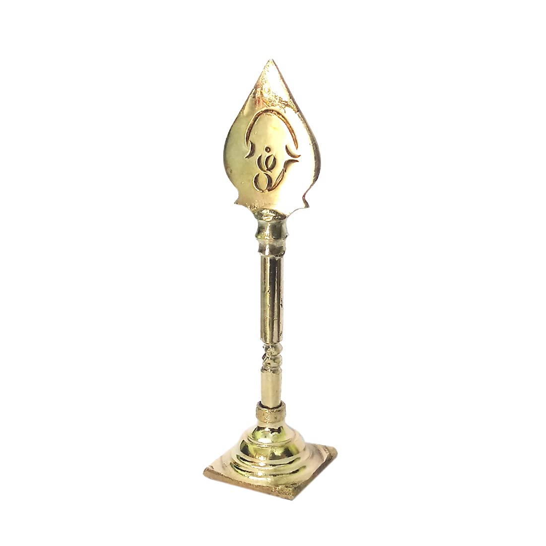 Golden Brass Vel Idol | Murugan Vel Brass | Om Vel Idol For Pooja (Height - 9 CM)