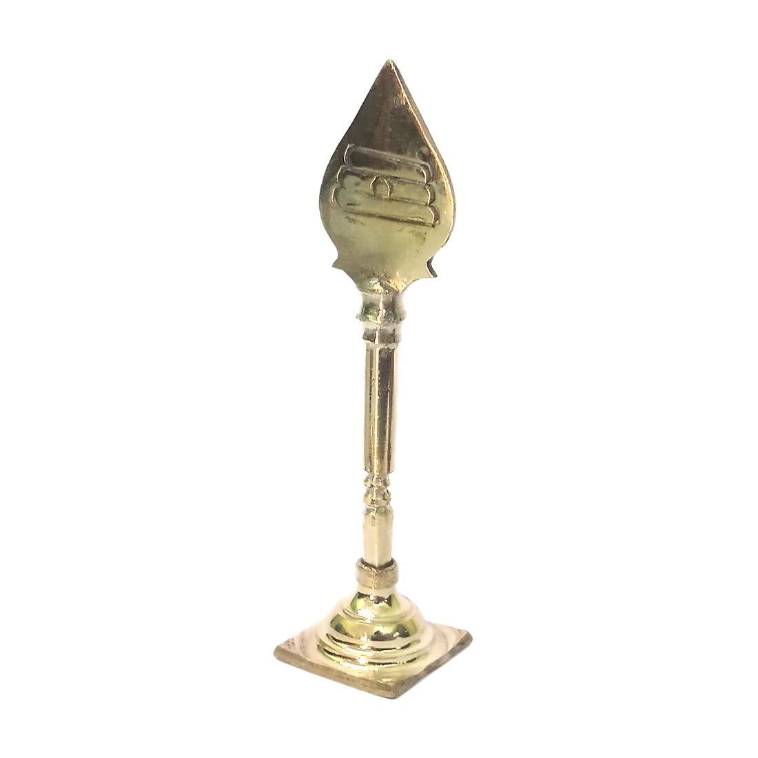 Golden Brass Vel Idol | Murugan Vel Brass | Om Vel Idol For Pooja (Height - 9 CM)