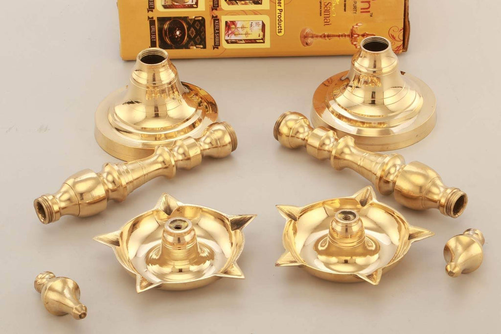 11 Inch (1.2kg) Set of 2 - Kashi Samai Kuthuvilakku