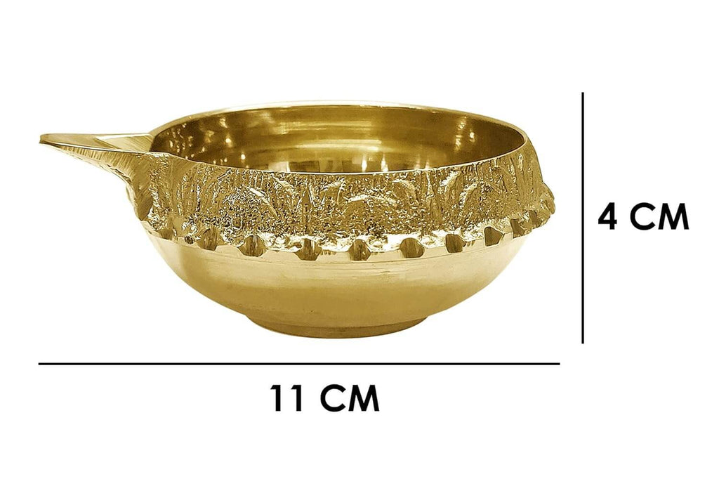 Large Size Kuber Brass Aarti Diya with 16 Inch Red Akhand Jyoti for Puja Jyot Oil Lamp Festive Diwali Mandir Temple Aarti Pooja Diya