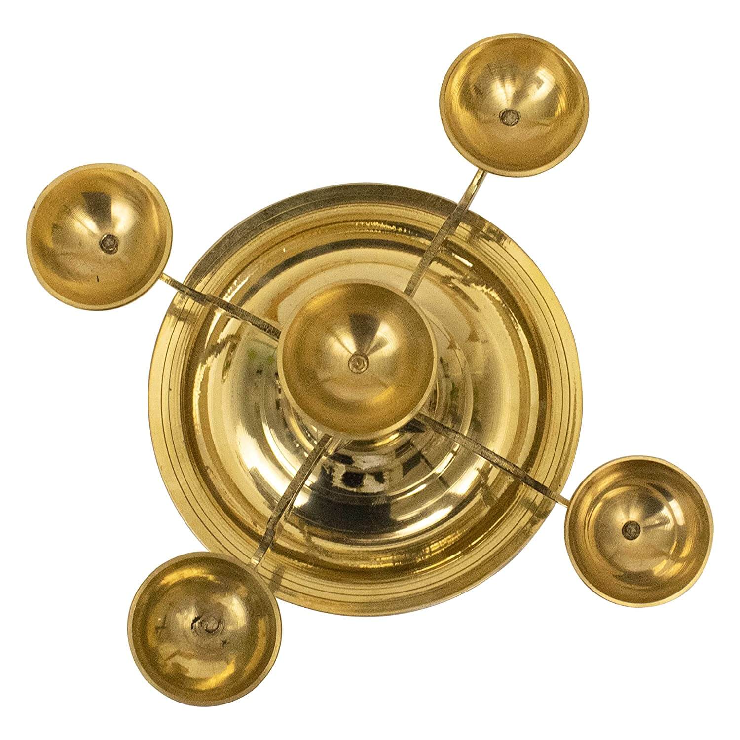 5 Face Kilai Karpoor Aarti Deepam Pancharati Diya Stand for Home and Mandir