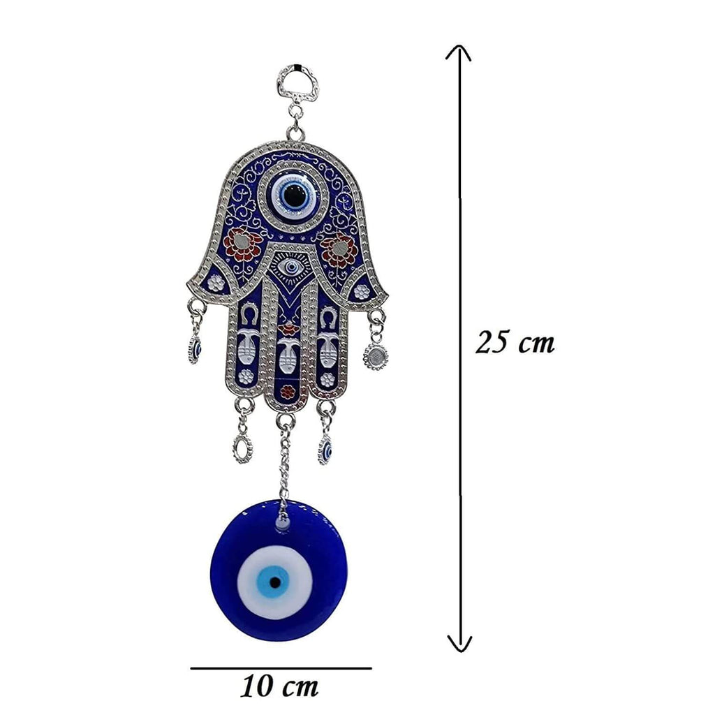 Evil Eye Protection Wall Hanging Showpiece Hamsa Hand for Home, Office, House Protection and Prosperity