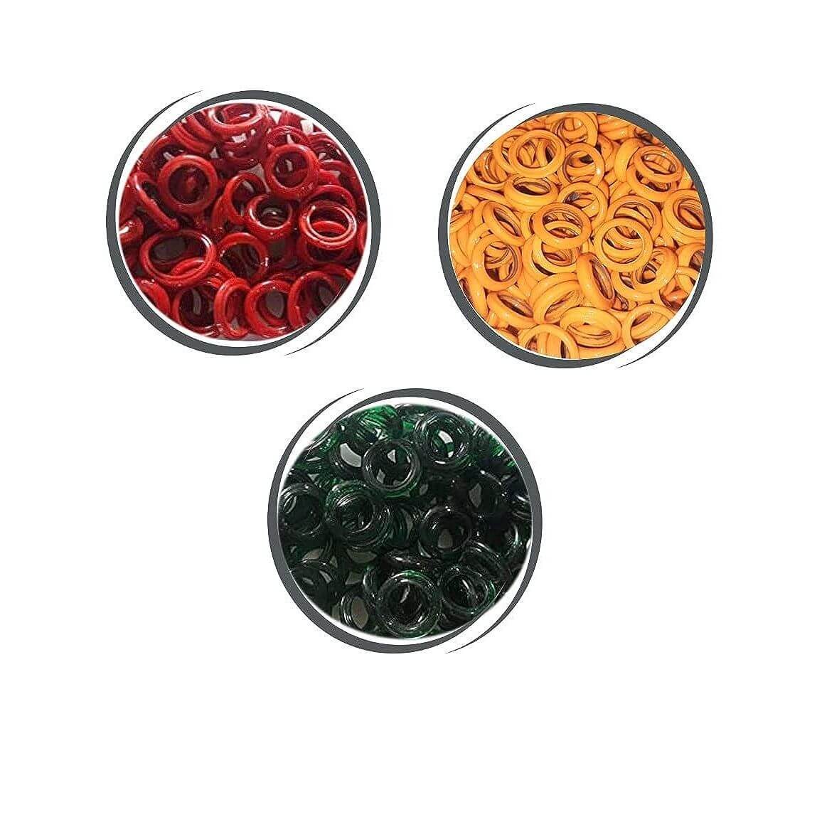 Chitti Gajulu - Small Pooja Bangles - 3 Colors - 108 Each Color - 108 Bangles For Pooja - Green+Orange&Yellow+Red