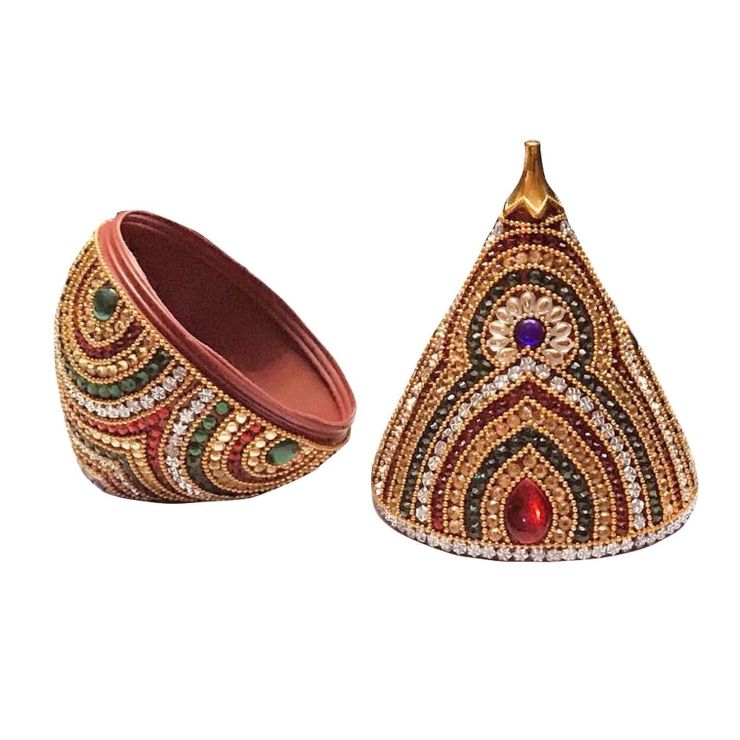 Decorated Coconut Shagun Nariyal Packing Cover (Plastic, 18 cm x 11 cm)