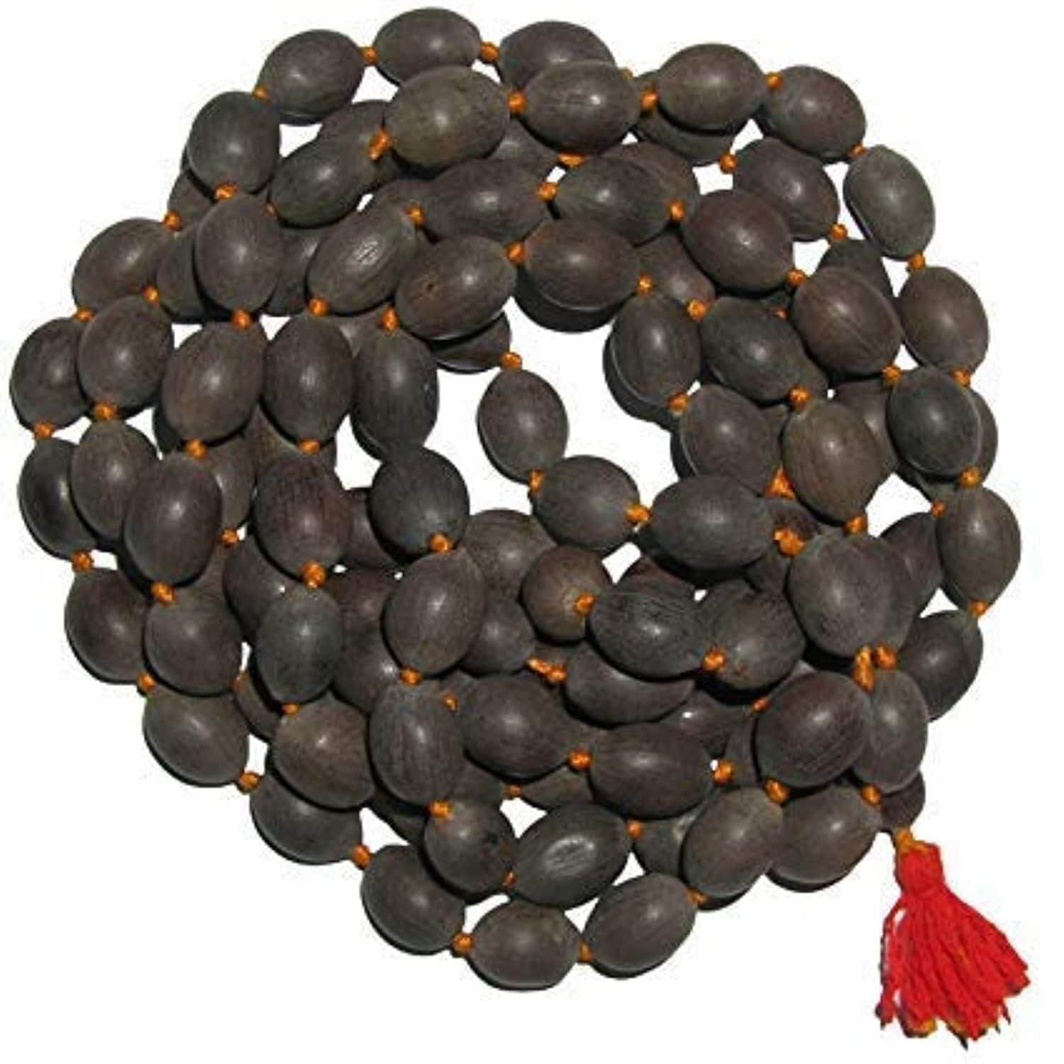 108 Big Lotus Seeds Kamal Gatta Japa Mala for Laxmi Pooja and Wearing - Grey