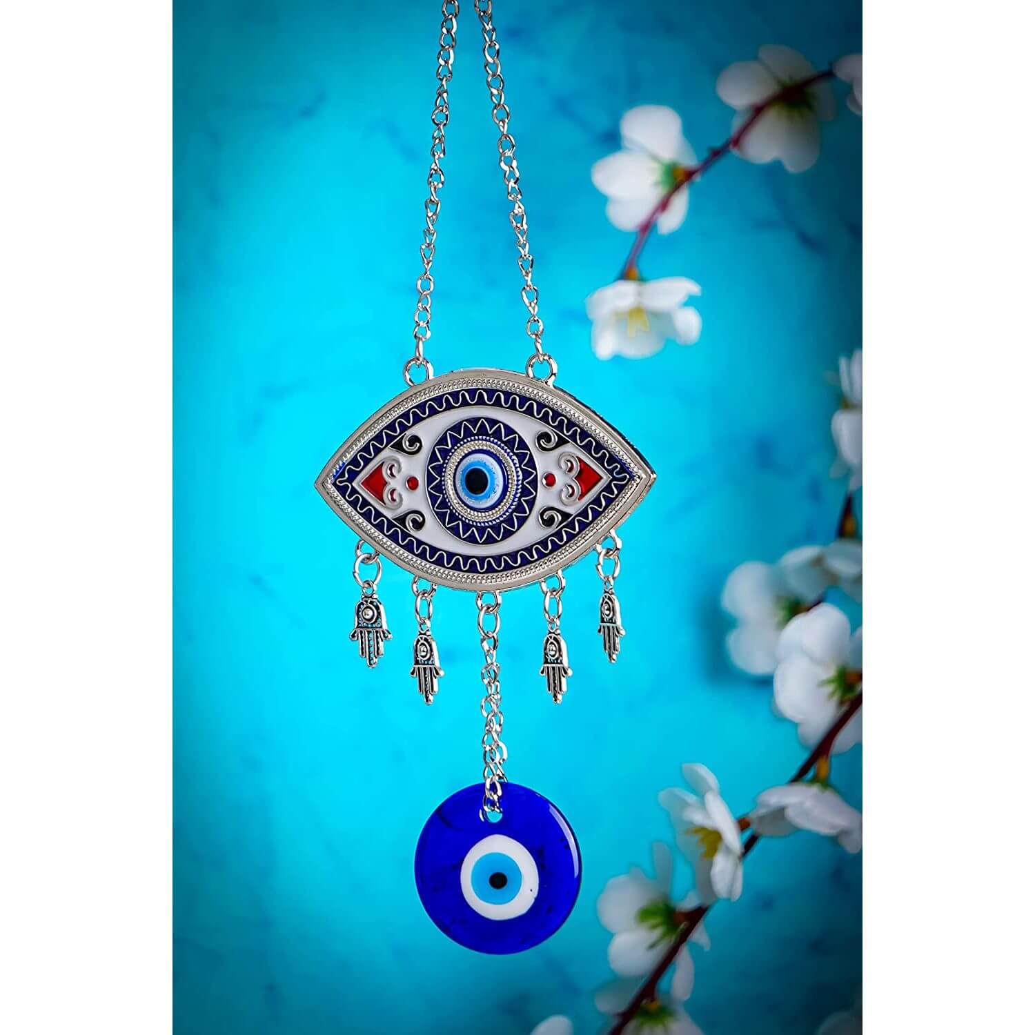 Evil Eye Protection Wall Hanging Nazar Battu for Home, Office, Car Protection and Prosperity