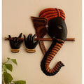 Bansuri Ganesha Wrought Iron Wall Hanging (43 cm x 3 cm x 38)