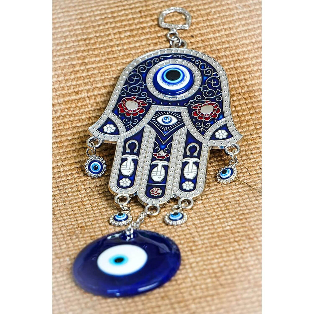 Evil Eye Protection Wall Hanging Showpiece Hamsa Hand for Home, Office, House Protection and Prosperity