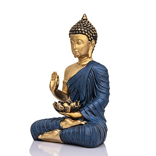 10.2 inch Buddha Idol Statue (300g) - Polyresin Home Decor Showpiece Gifting Item Mangal Fashions | Indian Home Decor and Craft