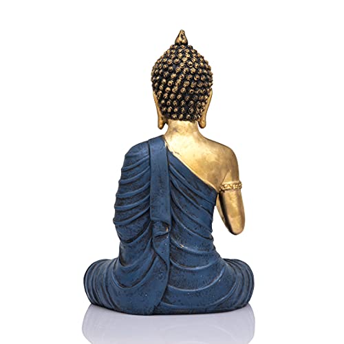 10.2 inch Buddha Idol Statue (300g) - Polyresin Home Decor Showpiece Gifting Item Mangal Fashions | Indian Home Decor and Craft