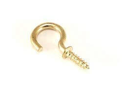 Brass Hanging Bell for Festival Home Decoration with J hock (2 Inch, Pack of 6)