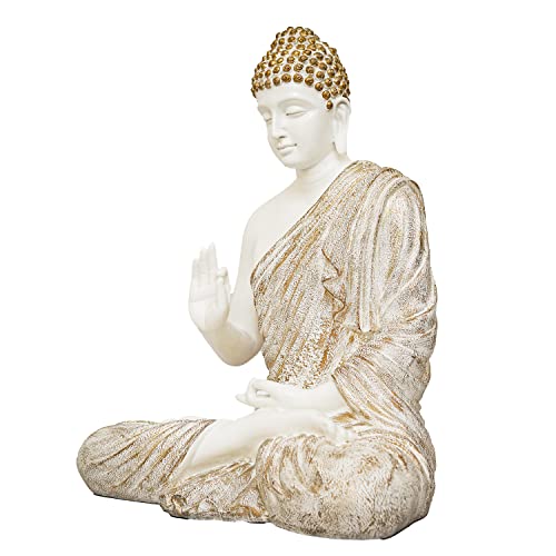 23 Inch Polyresin Buddha Statue (7.1 kg) for Home Décor Office Showpiece Decorative Sculpture Idol Room Decoration Table (19x13x23 Inch) Mangal Fashions | Indian Home Decor and Craft
