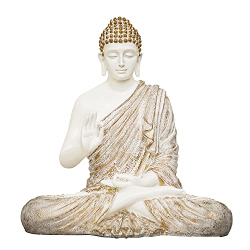 23 Inch Polyresin Buddha Statue (7.1 kg) for Home Décor Office Showpiece Decorative Sculpture Idol Room Decoration Table (19x13x23 Inch) Mangal Fashions | Indian Home Decor and Craft