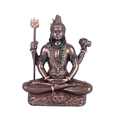 3.4 Inch Lord Shiva Idol (110g) for Gift Home Decor Pooja Showpiece Mangal Fashions | Indian Home Decor and Craft