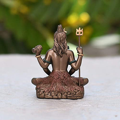 3.4 Inch Lord Shiva Idol (110g) for Gift Home Decor Pooja Showpiece Mangal Fashions | Indian Home Decor and Craft