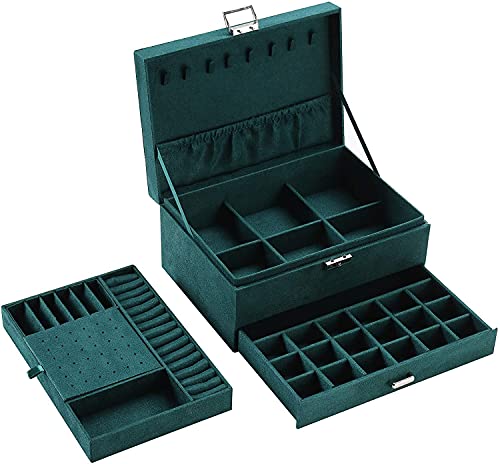 Set of 3) Wooden Jewel Boxes Storage Box Organizer Gift Box for Women –  Mangal Fashions