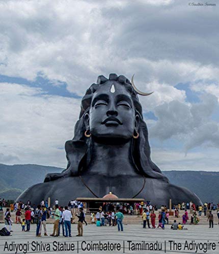 5.5 inch Adiyogi Statue with Rudraksha Mala for Car Accessories for Da –  Mangal Fashions