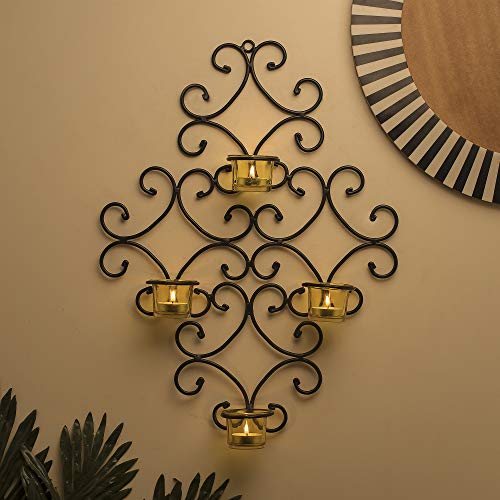 4 Votive Victorian Wall Sconce Tealight Candle Holder Mangal Fashions | Indian Home Decor and Craft