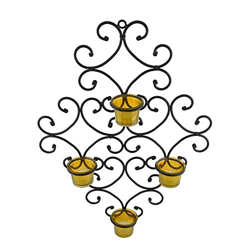 4 Votive Victorian Wall Sconce Tealight Candle Holder Mangal Fashions | Indian Home Decor and Craft
