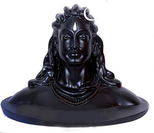 5 Inch Adiyogi Shiva Shankara Statue for Car Dash Board, Pooja & Gift, Mahadev Murti, Idol for Home & Office Decor Mangal Fashions | Indian Home Decor and Craft