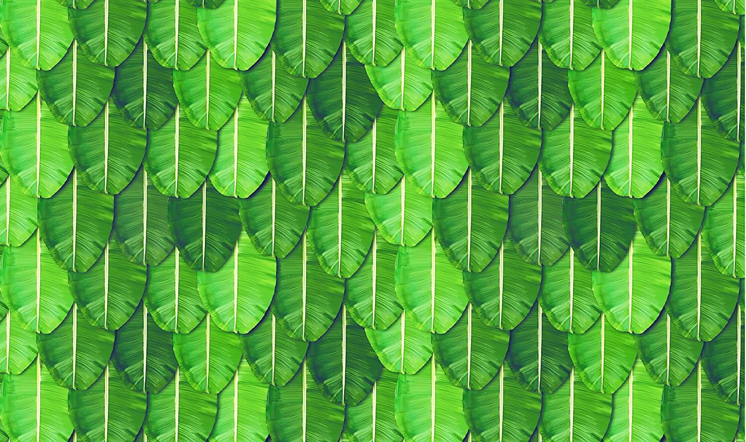5 x 8 Ft - Banana Leaf Design - Traditional Backdrop Curtain for Pooja / Festival (Taiwan Polyester Fabric) (Washable) Mangal Fashions | Indian Home Decor and Craft