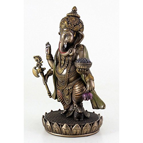 Gold Lakshmi Ganesh Temple Mandir For Diwali Pooja Home Decor And Gift |  eBay