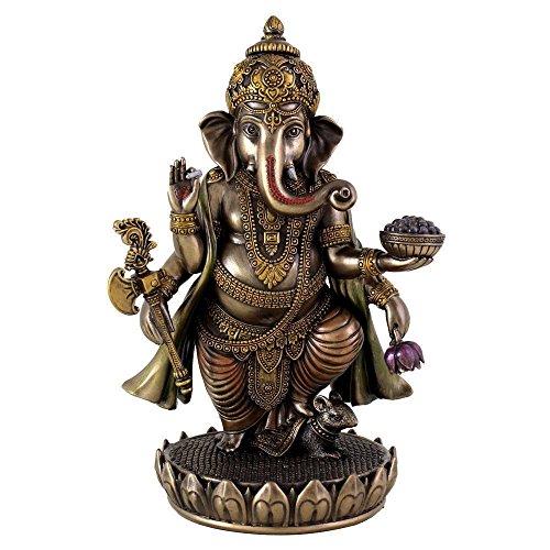 7.5 Inch Lord Ganesha Idol (800g) for Gift Home Decor Pooja - Big Ganesh Statue - Standing God Ganpati Showpiece Mangal Fashions | Indian Home Decor and Craft