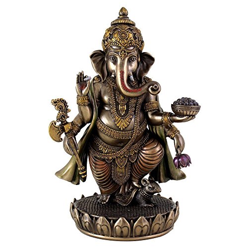 7.5 Inch Lord Ganesha Idol (800g) for Gift Home Decor Pooja - Big Ganesh Statue - Standing God Ganpati Showpiece Mangal Fashions | Indian Home Decor and Craft