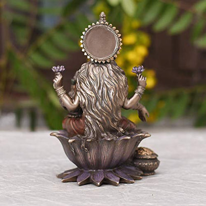 7 Inches Lakshmi Idol for Home puja (750g) - Laxmi Gift Item Showpiece - Hindu Goddess Diwali Gifts Home Decor Mangal Fashions | Indian Home Decor and Craft