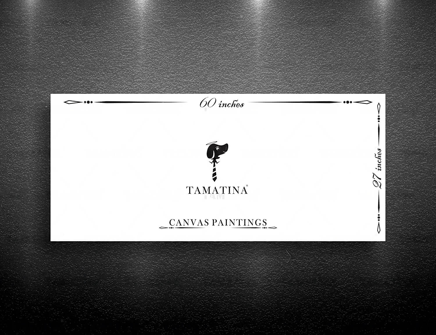 Varanasi River Ganga Painting (Printed on Canvas, 58 x 26 inch, Multicolor)