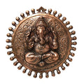 Aluminium Antique Round Ganesha Wall Hanging / Wall Decor (16 Inch, 1.16kg) Mangal Fashions | Indian Home Decor and Craft