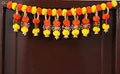 Artificial Marigold Garlands Flowers Door Toran Door Hanging (Orange & Yellow) Mangal Fashions | Indian Home Decor and Craft