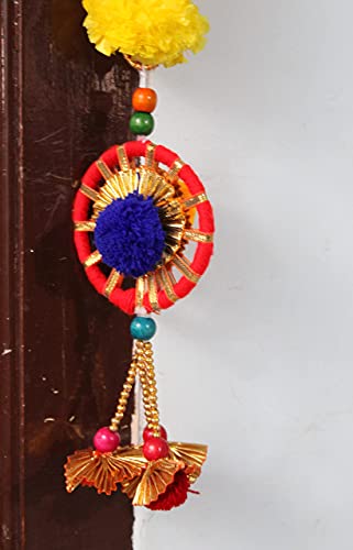 Artificial Marigold Garlands Flowers Door Toran Door Hanging (Orange & Yellow) Mangal Fashions | Indian Home Decor and Craft