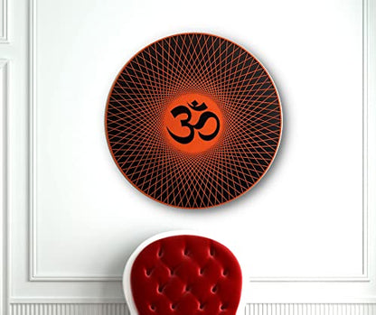 Beautiful Om Design Wooden Wall Decor (60 cm X 60 cm) Mangal Fashions | Indian Home Decor and Craft