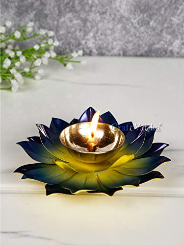 Brass Diya for Puja Home Decoration, Oil Lamp Pooja, Return Gifts (Set of 2) Mangal Fashions | Indian Home Decor and Craft
