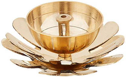 Brass Diya with Double Petals Mangal Fashions | Indian Home Decor and Craft