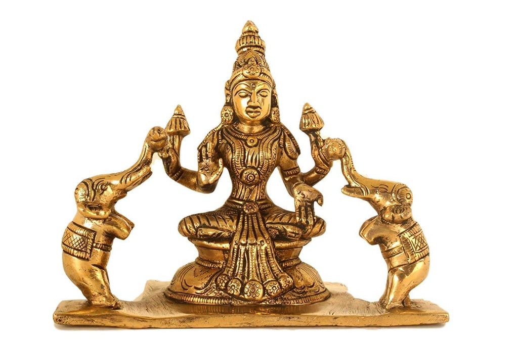 Brass Goddess Ashtalakshmi Statue Set of 8 Idols (Each 3.5 Inches Tall) for Home Mandir Temple Office Decor & Gift Mangal Fashions | Indian Home Decor and Craft