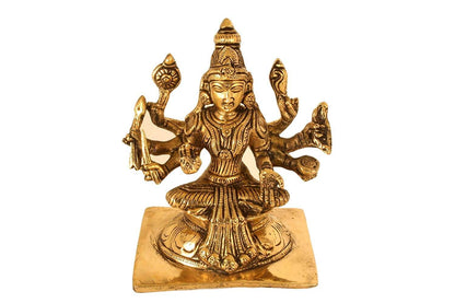 Brass Goddess Ashtalakshmi Statue Set of 8 Idols (Each 3.5 Inches Tall) for Home Mandir Temple Office Decor & Gift Mangal Fashions | Indian Home Decor and Craft