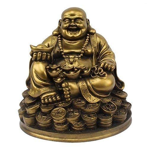 Feng Shui Laughing Buddha Statue, Happy Man for Good Luck, Wealth, Prosperity for Home, Office (Height: 5 Inches) Mangal Fashions | Indian Home Decor and Craft