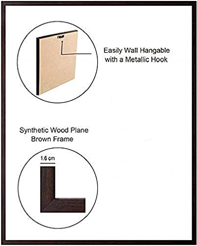 Five Hindu god and Goddess Photos with Wooden Frame for Pooja (Size 46 cm x 16 cm) Mangal Fashions | Indian Home Decor and Craft