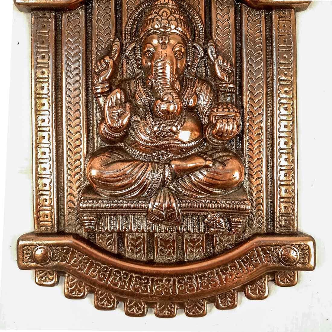 Hand Crafted Lord Ganesh Wall Hanging / Wall Decor, Room Decor, Home Decor and Gifts (13 x 9 Inches; 640g) Mangal Fashions | Indian Home Decor and Craft