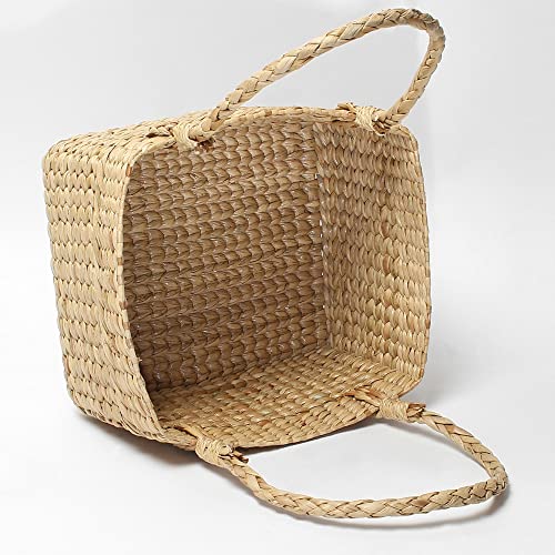 Handmade Decorative Pooja / storage baskets / Fruit baskets (Rectangular, 10*8*5 Inches) Mangal Fashions | Indian Home Decor and Craft