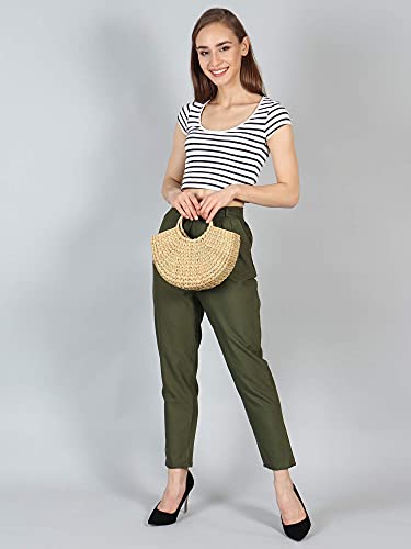 Handmade Small Dry grass / Natural Cane / Chic Handbag Tote Bag Mangal Fashions | Indian Home Decor and Craft