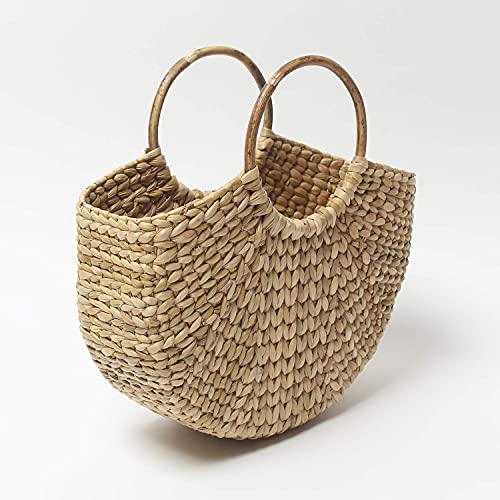 Handmade Small Dry grass / Natural Cane / Chic Handbag Tote Bag Mangal Fashions | Indian Home Decor and Craft