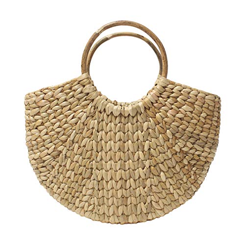 Handmade Small Dry grass / Natural Cane / Chic Handbag Tote Bag Mangal Fashions | Indian Home Decor and Craft