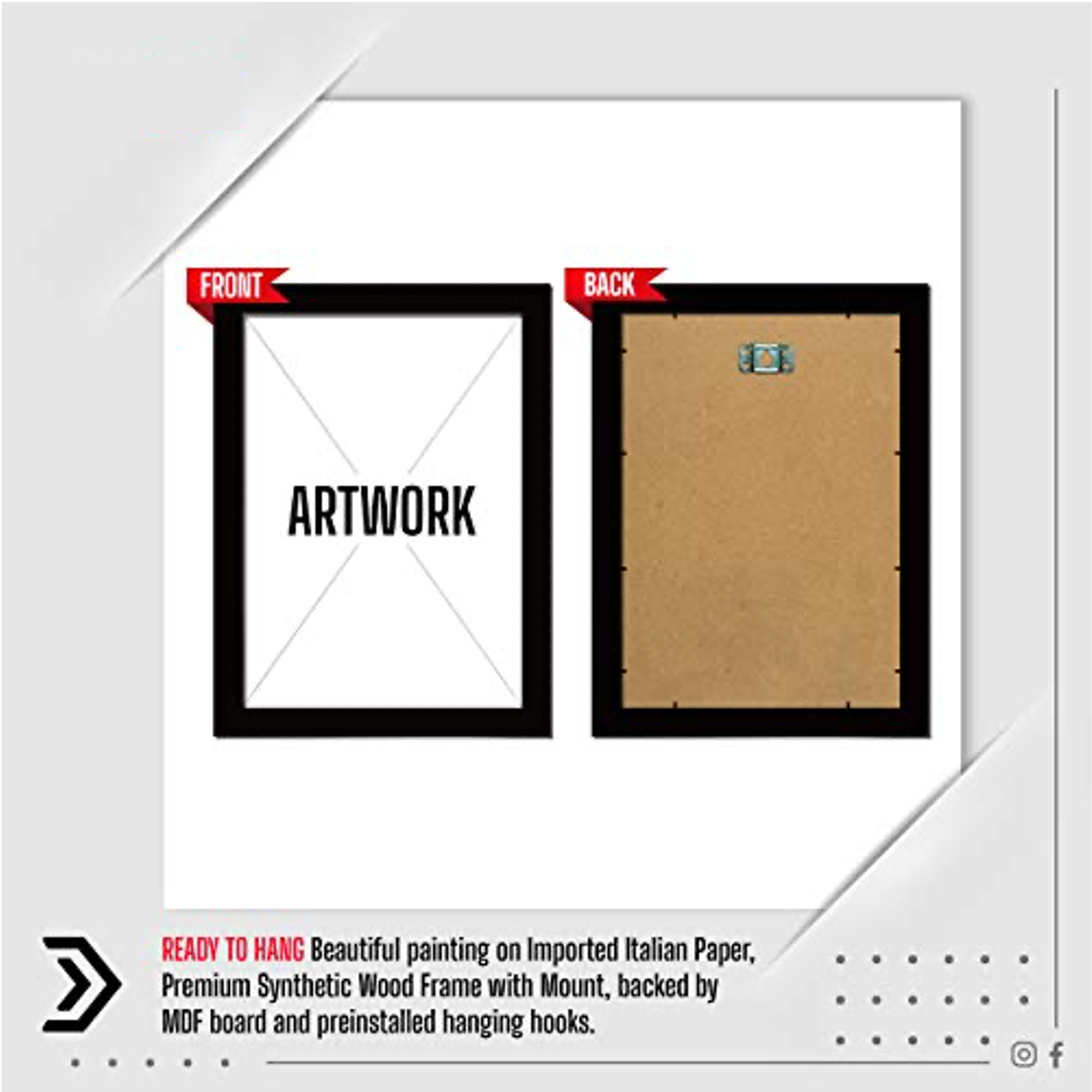 Hanuman Dronagiri Parvat Gold Plated Frame, Multicolor, 32x23.5 cm (Framed Without Glass) Mangal Fashions | Indian Home Decor and Craft