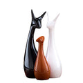Home Décor Lucky Deer Family Set | Piano Finish Ceramic Figures - (Set of 3) Mangal Fashions | Indian Home Decor and Craft
