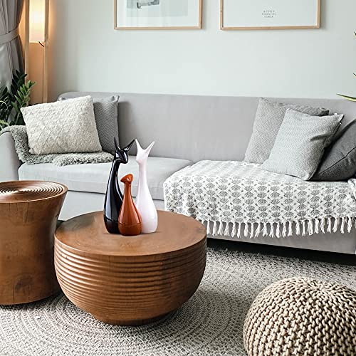 Home Décor Lucky Deer Family Set | Piano Finish Ceramic Figures - (Set of 3) Mangal Fashions | Indian Home Decor and Craft