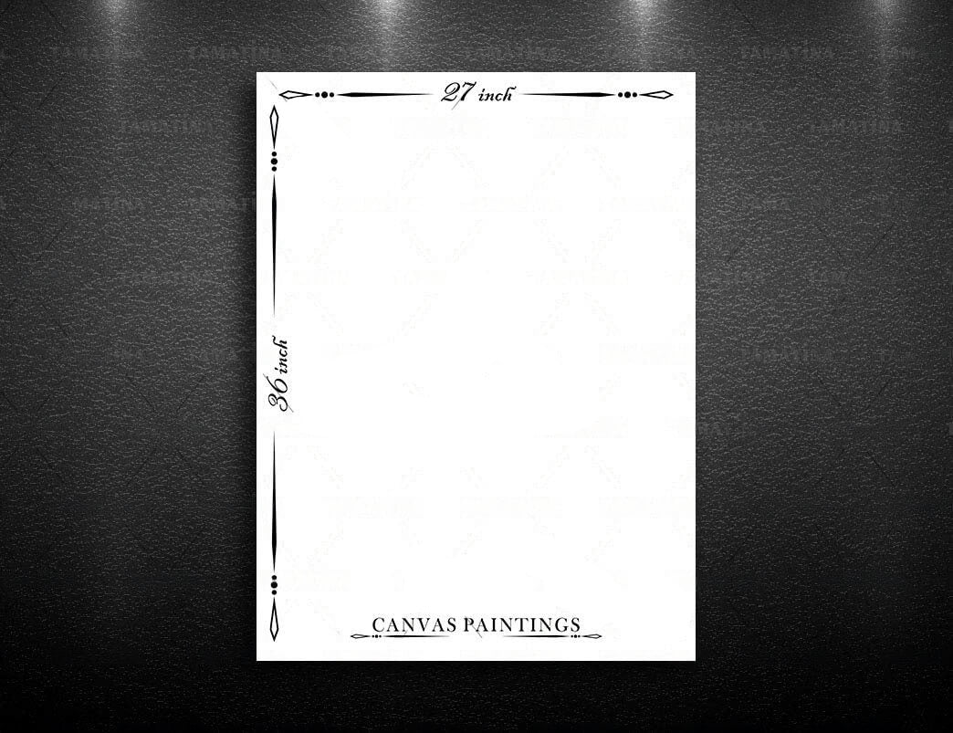 Kalamkari Art - Dancing Lady Art Canvas Painting for Home decor (Size 36 X 27 Inches with Additional border for framing) Mangal Fashions | Indian Home Decor and Craft