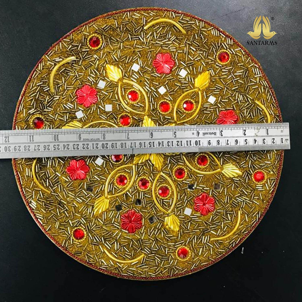 Karva Chauth Pooja Thali Set for Wife, Daughter-in-law, Mother-in-law for Wedding, Diwali Gifts, Varalakshmi, pooja, Festive Gifts Mangal Fashions | Indian Home Decor and Craft